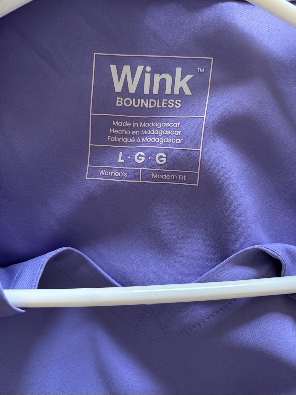 Wink Boundless Womens Scrub Set in Light Purple Size Large - Picture 6 of 7